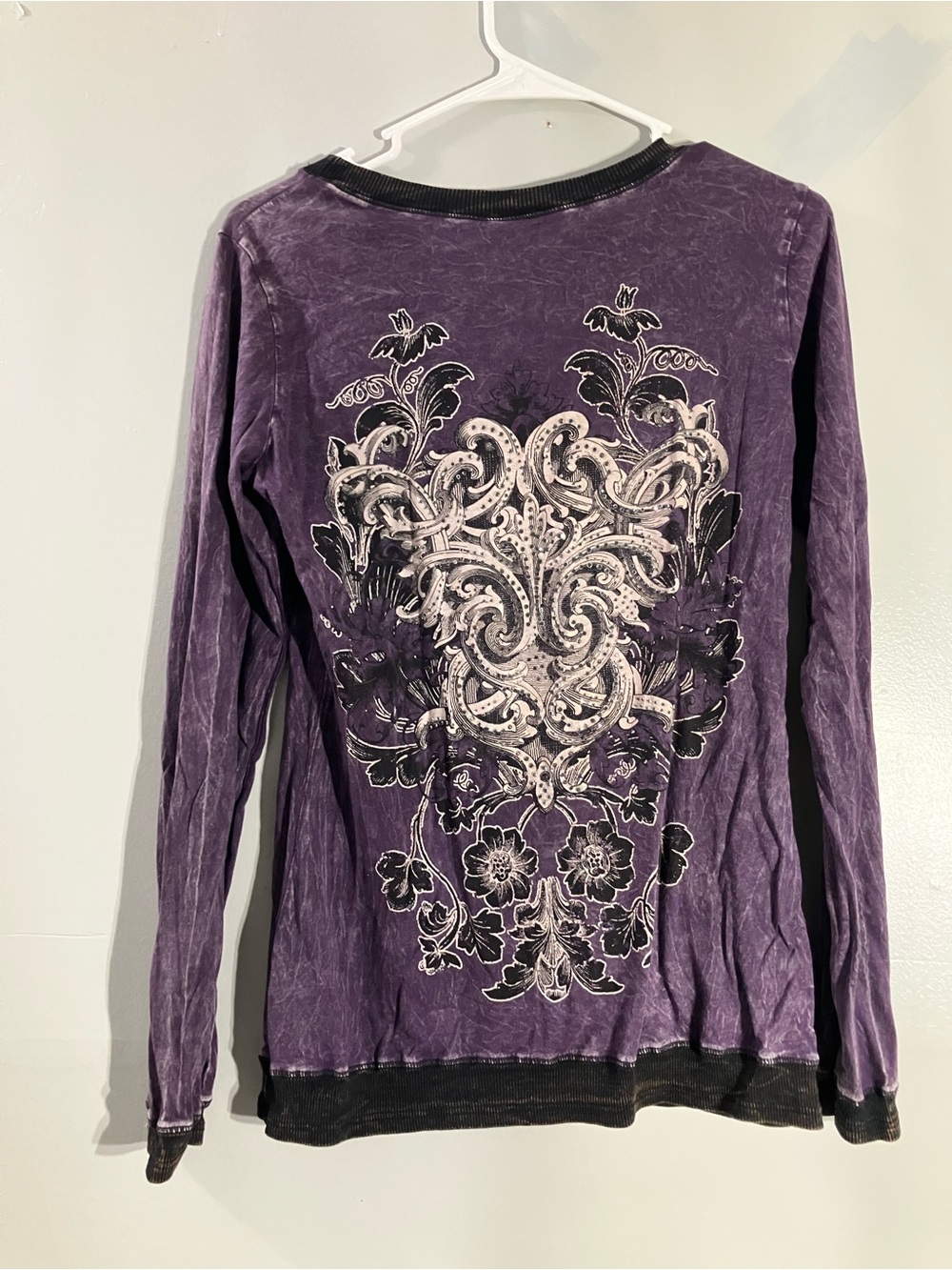 Vocal Purple Long-Sleeve Embellished Tee - Picture 4 of 6